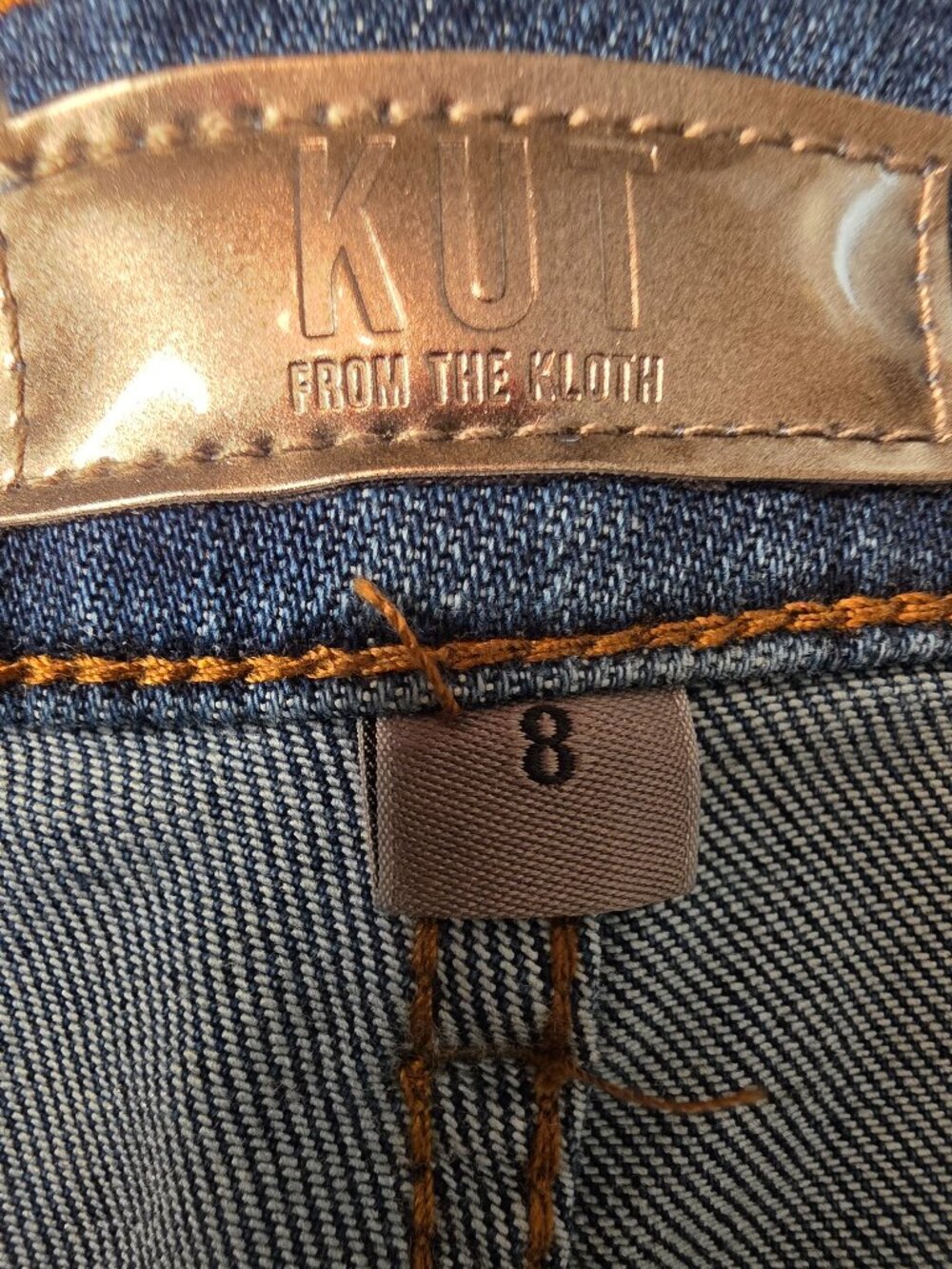 KUT From The Cloth "Kelsey" Women's High-Rise Ankle Flare Jeans, Size 8 - Picture 8 of 10